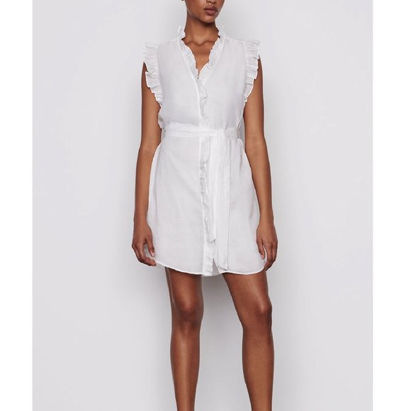 Frame Lauren Dress in Blanc - Picture 1 of 14